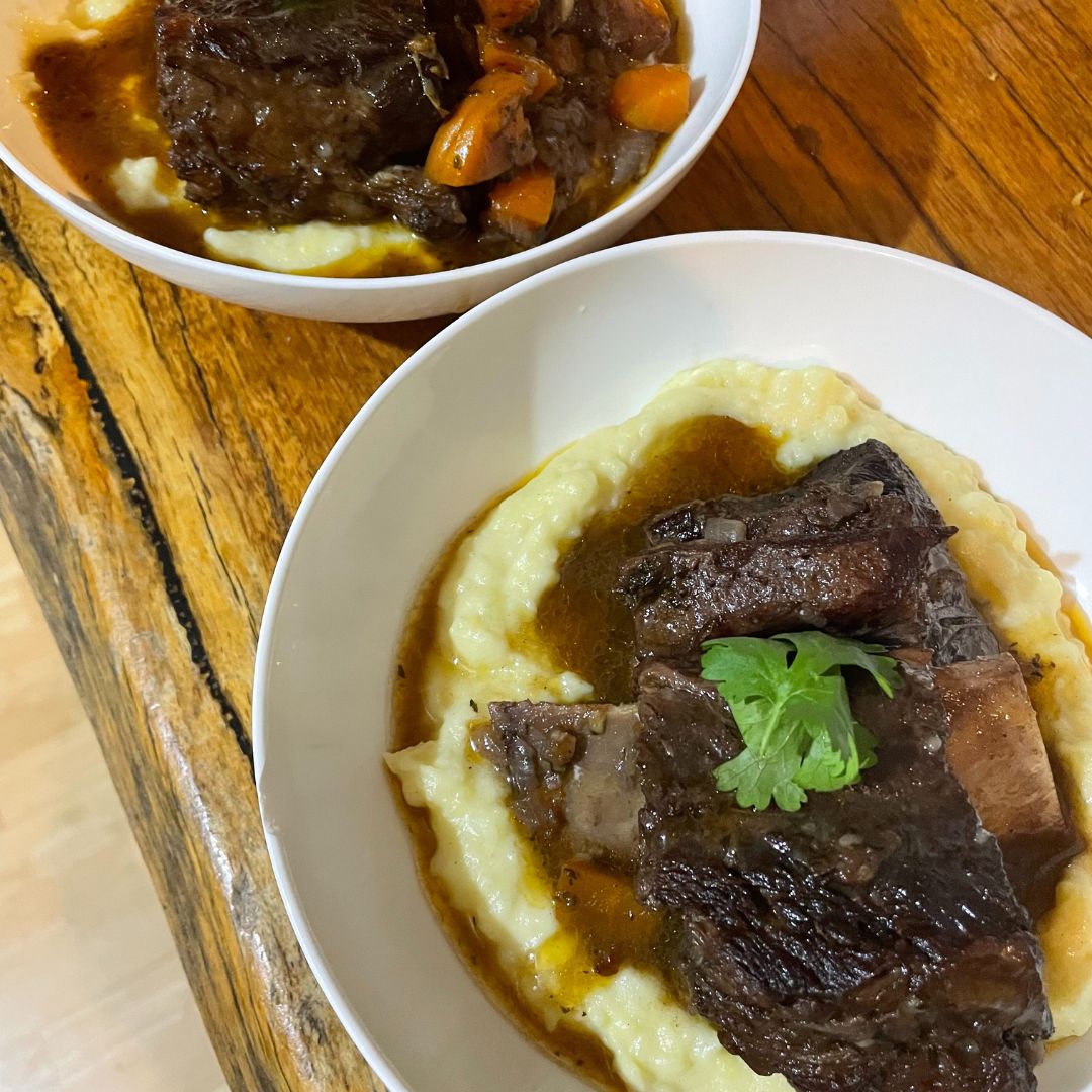 Slow Cooked Red Wine Short Ribs by @bertos_patch